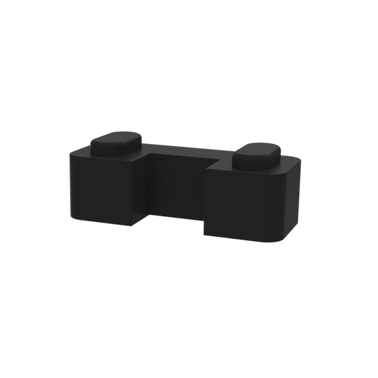 Fairford Matt Black Wetroom Foot and Wall Bracket