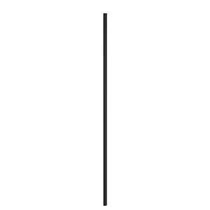 Fairford Matt Black Wetroom Wall Channel, 1850mm