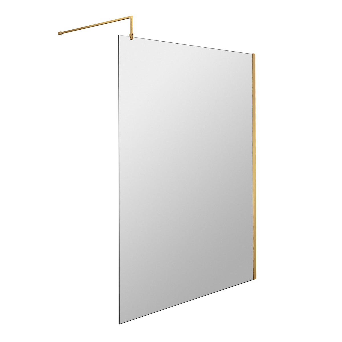 Fairford 1400mm 8mm Brushed Brass Wetroom Screen