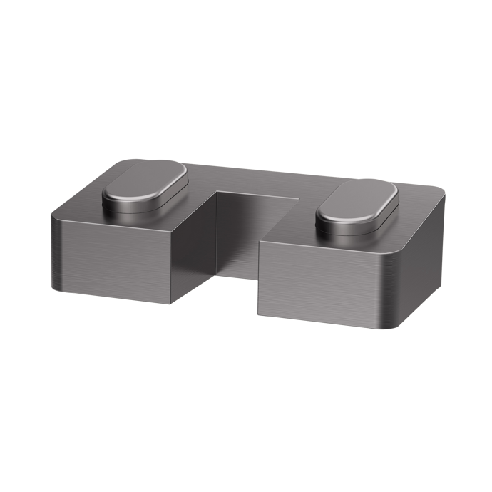 Fairford Gunmetal Screen Support Foot, Horseshoe