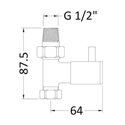 Fairford Premium Round Valves, Straight, Pair