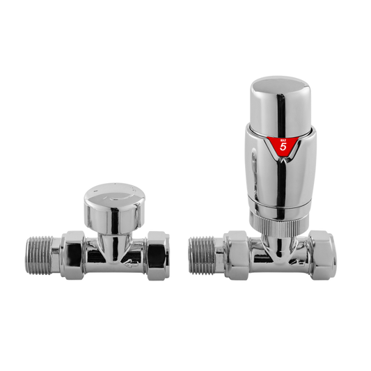 Fairford Thermostatic Valves, Straight, Pair (HT)