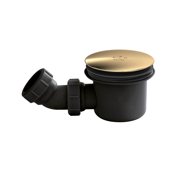 Fairford Black & Brass 90mm Fast Flow Shower Waste