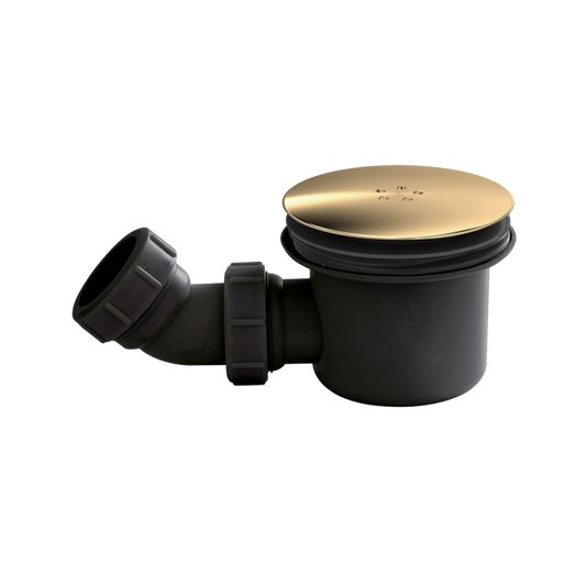 Fairford Black & Brass 90mm Fast Flow Shower Waste