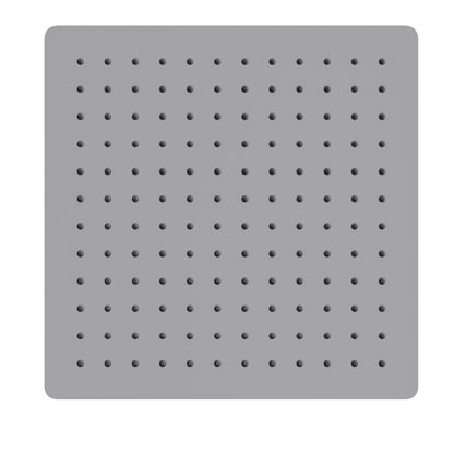 Fairford Una 300 x 300mm Square Overhead Shower Head, Chrome