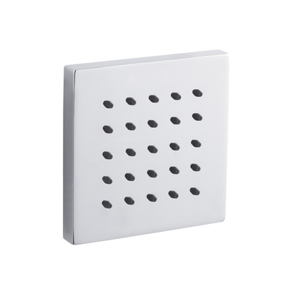 Fairford Chrome Square Tile Body Jet