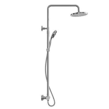 Fairford Element Exposed Round Shower Kit, Chrome