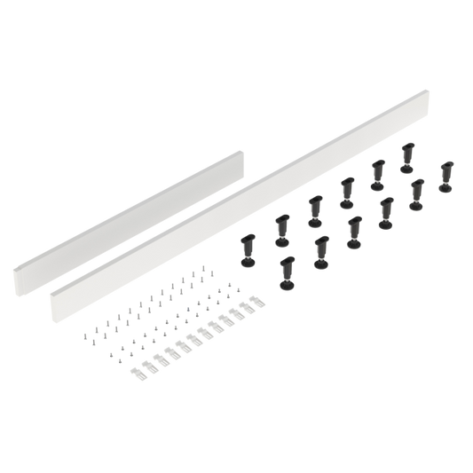 Fairford White Leg Set & Plinth Kit, 1700mm & 1000mm