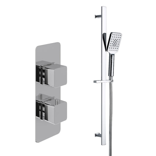 Fairford Una Concealed Shower Kit with Slide Rail Kit, Chrome
