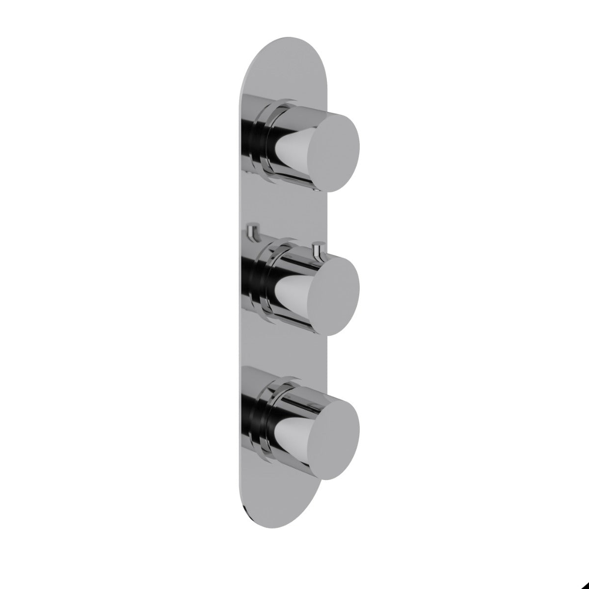 Fairford Element 5 Concealed Shower Kit with Slide Rail Kit and Wall Mounted Rain Head, Chrome