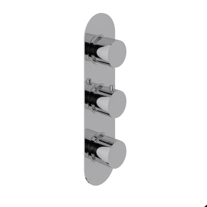 Fairford Element 5 Concealed Shower Kit with Slide Rail Kit and Ceiling Mounted Rain Head, Chrome