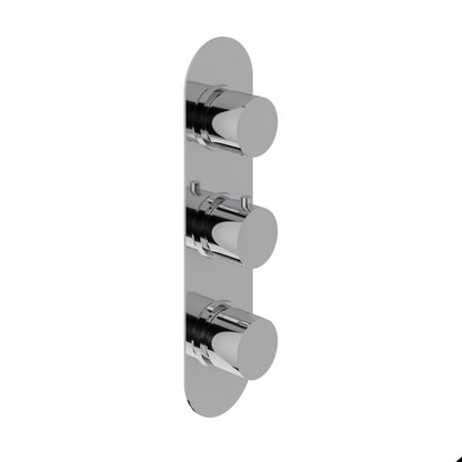 Fairford Element 5 Concealed Shower Kit with Handset, Ceiling Mounted Rain Head and Bath Overflow Filler, Chrome