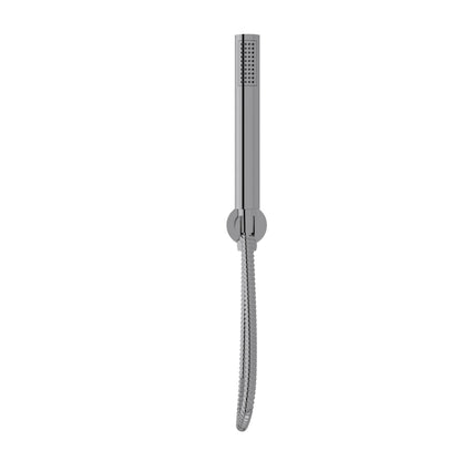 Fairford Element Round Handset with Outlet Elbow, Bracket and Hose, Chrome