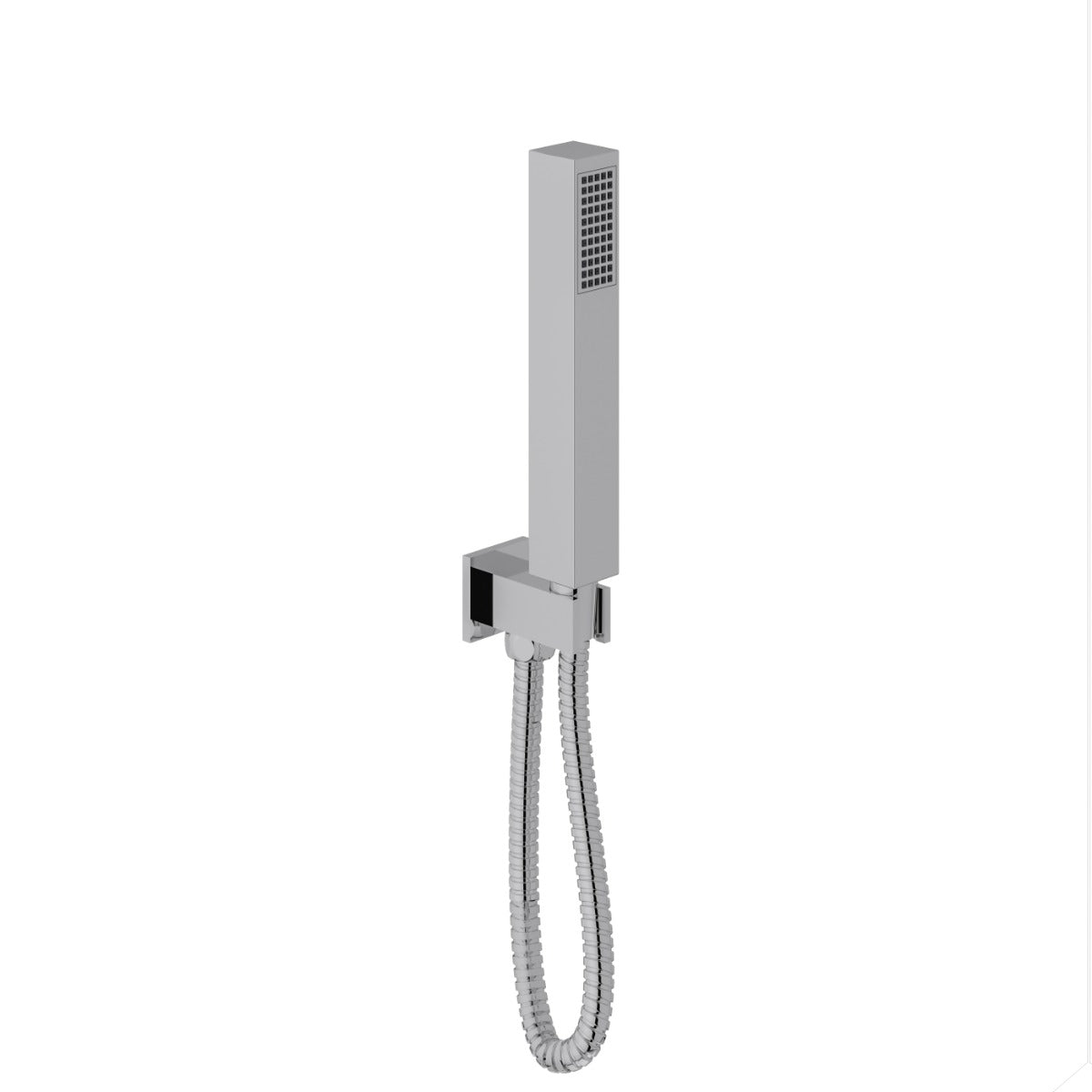 Fairford Una Concealed Shower Kit with Handset, Wall Mounted Rain Head and Bath Overflow Filler, Chrome