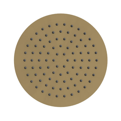 Fairford Element Brushed Brass 250 x 250mm Round Overhead Shower Head