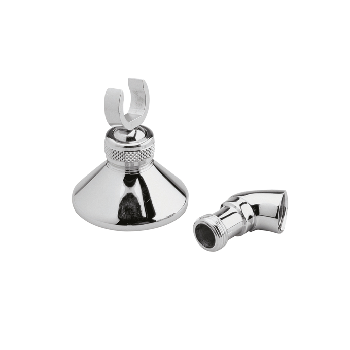 Fairford Chrome Wall Bracket & Outlet Elbow