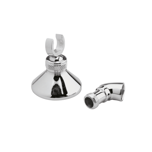 Fairford Chrome Wall Bracket & Outlet Elbow