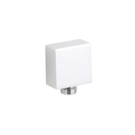 Fairford Chrome Square Wall Outlet Elbow