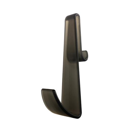 Fairford Smoked Black Hook for Frameless Enclosures