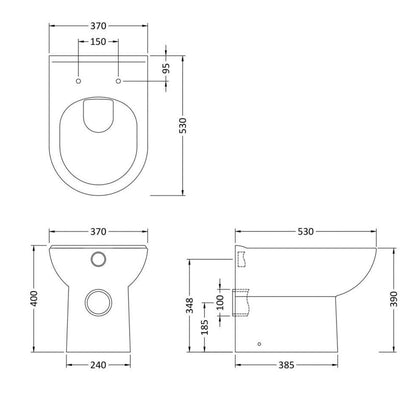 Fairford Lacus Back To Wall Toilet