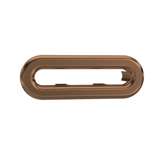 Fairford Brushed Bronze Oval Overflow Cover