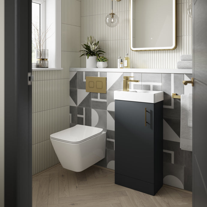 Fairford Brushed Brass Square Dual Flush Plate