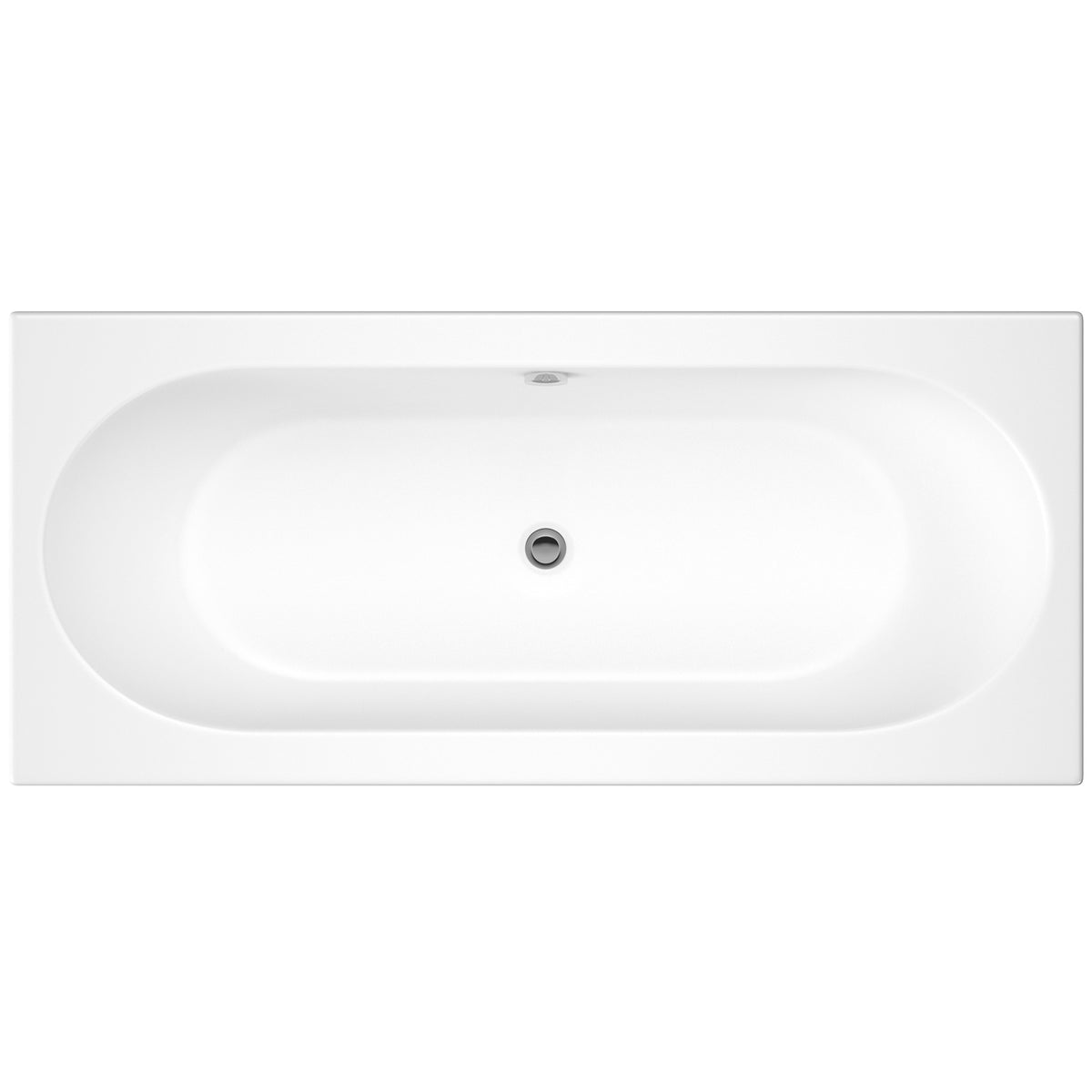 Fairford Ordo 1800 x 800mm Double Ended Straight Bath, 0TH