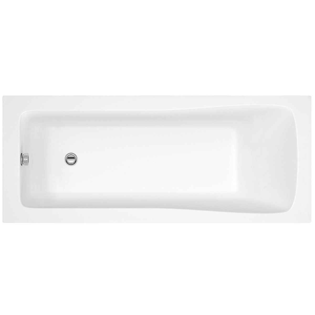 Fairford Dunsford 1500 x 700mm Sngl Ended Straight Bath, 0TH