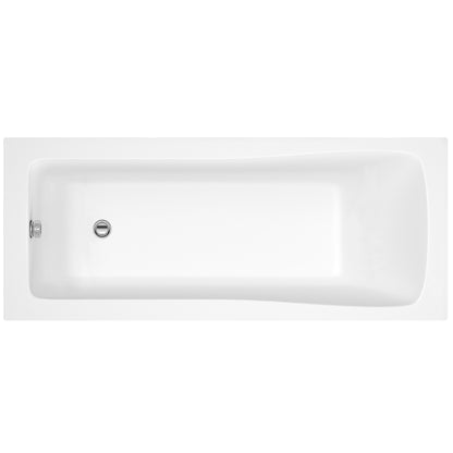 Fairford Dunsford 1600 x 700mm Sngl Ended Straight Bath, 0TH