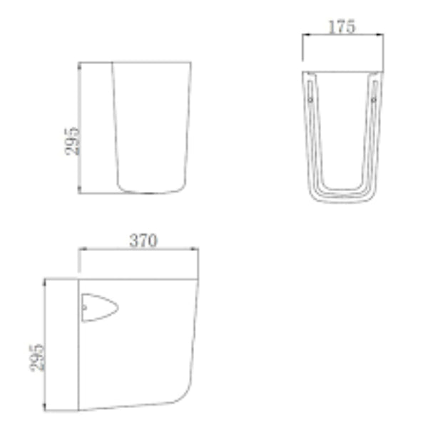 Fairford Mellow 520mm 1TH Basin With Semi-Pedestal
