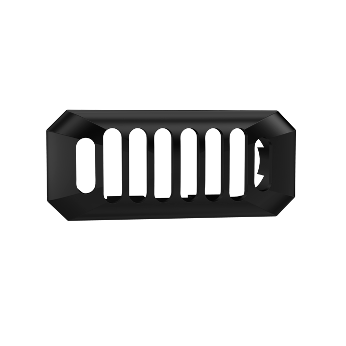 Fairford Carlton Matt Black Overflow Cover