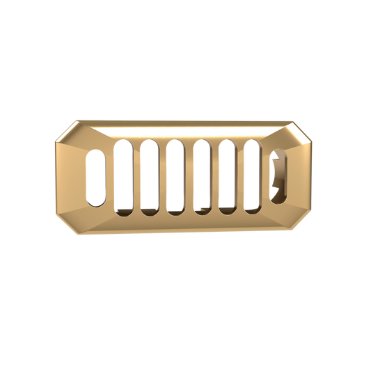 Fairford Carlton Brushed Brass Overflow Cover