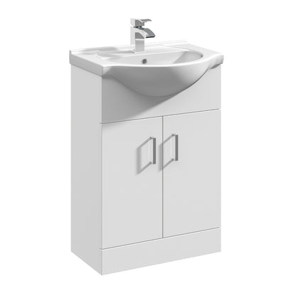 Fairford Opto 550mm Gloss White Vanity Unit