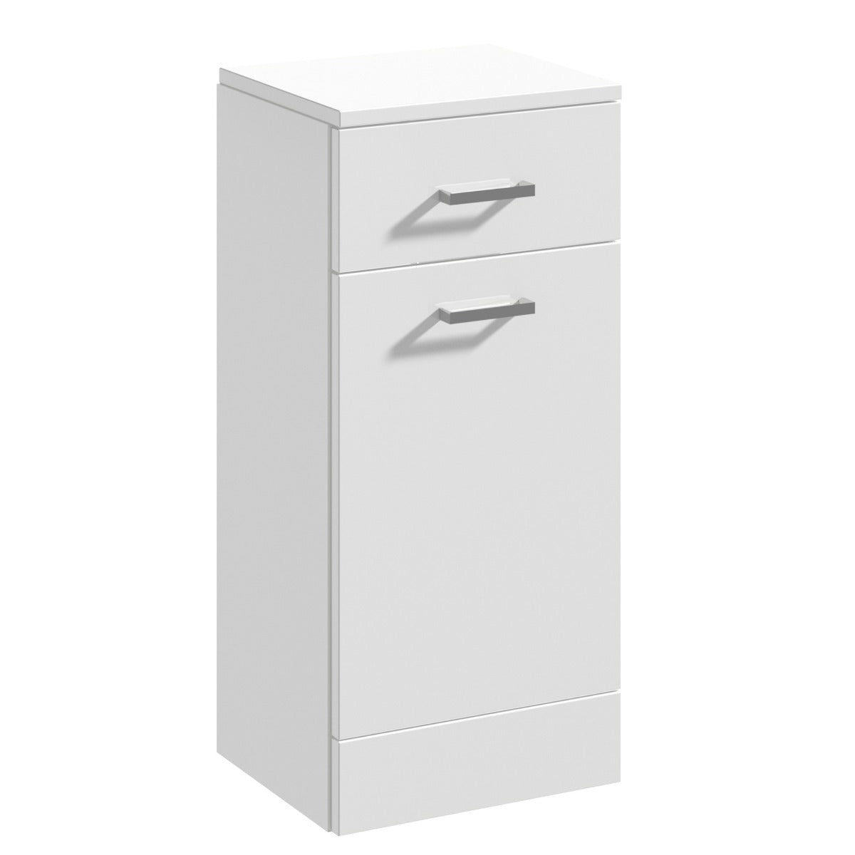 Fairford Opto 350mm Gloss White Laundry Basket (300mm deep)