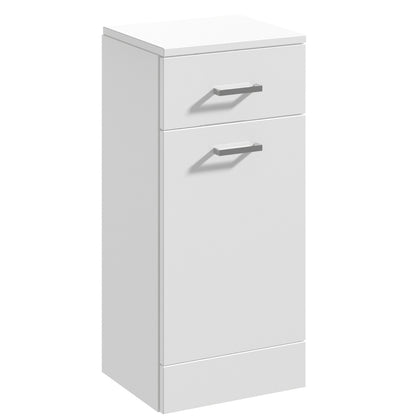 Fairford Opto 350mm Gloss White Laundry Basket (330mm deep)