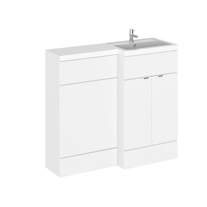 Fairford 1000mm Gloss White Right Hand Pack