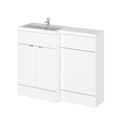 Fairford 1100mm Gloss White Left Hand Pack