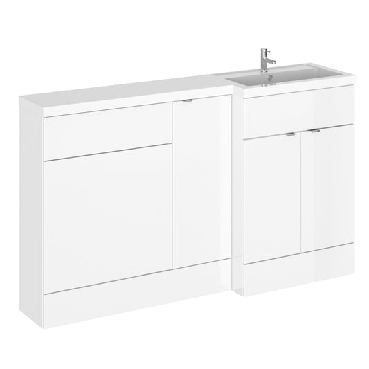 Fairford 1500mm Gloss White Right Hand Pack