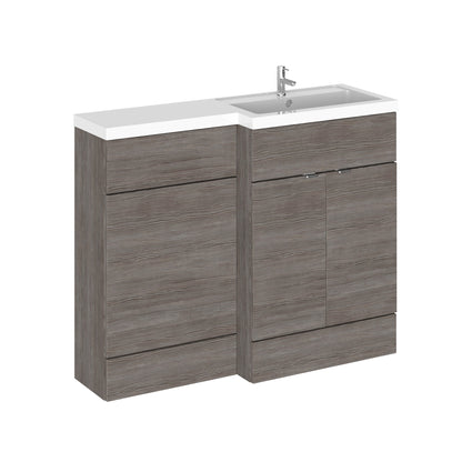 Fairford 1100mm Grey Woodgrain Right Hand Pack