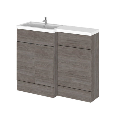 Fairford 1200mm Grey Woodgrain Left Hand Pack