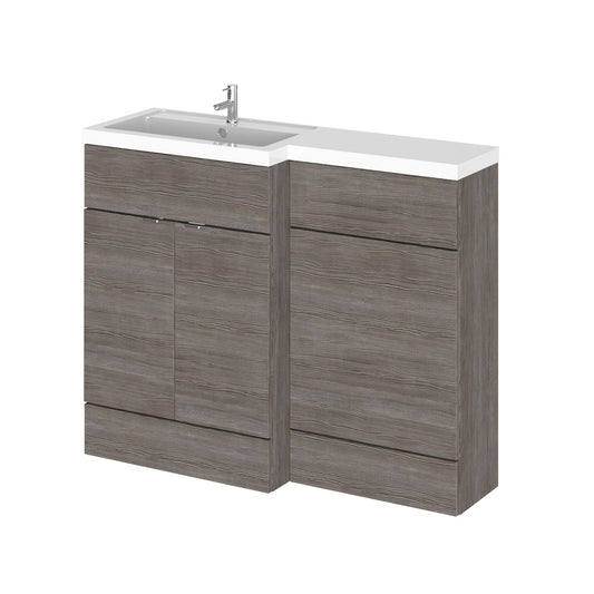 Fairford 1200mm Grey Woodgrain Left Hand Pack
