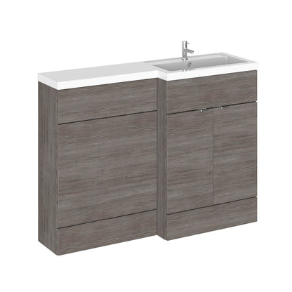 Fairford 1200mm Grey Woodgrain Right Hand Pack