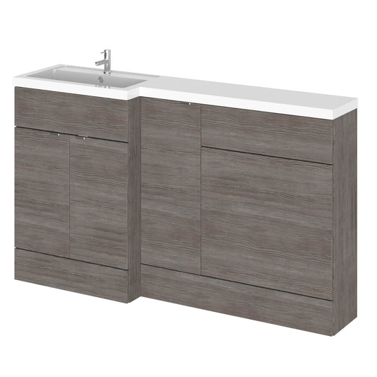 Fairford 1500mm Grey Woodgrain Left Hand Pack