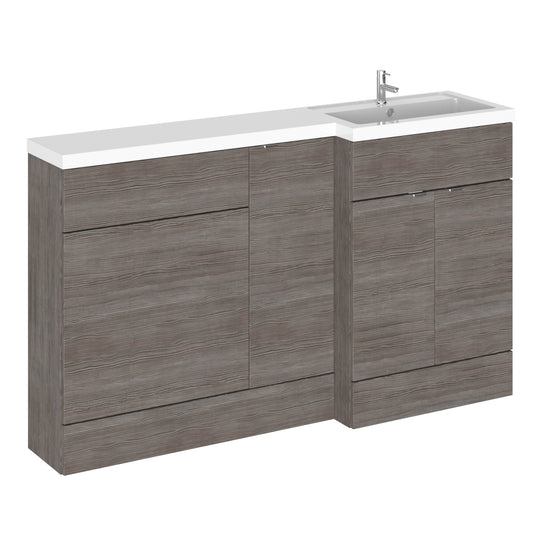Fairford 1500mm Grey Woodgrain Right Hand Pack