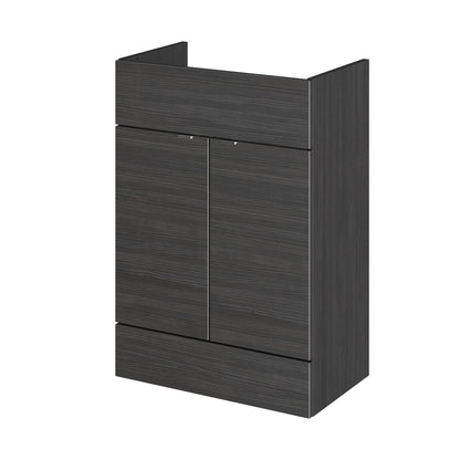 Fairford Union 600mm Full Depth Black Vanity Unit