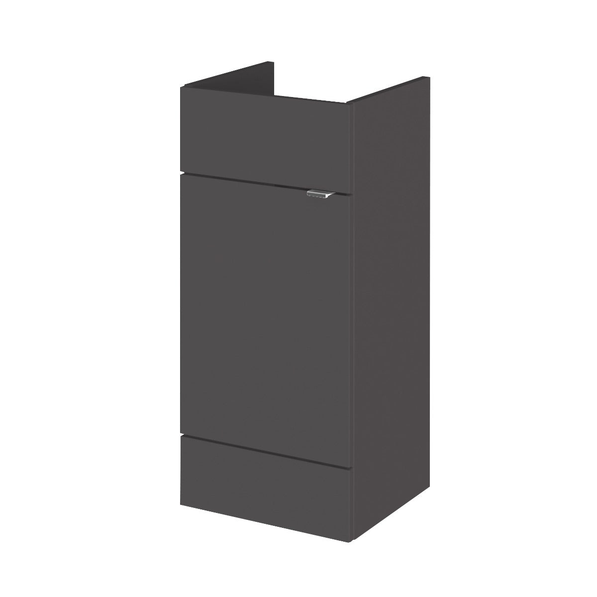 Fairford Union 400mm Full Depth Grey Gloss Vanity Unit