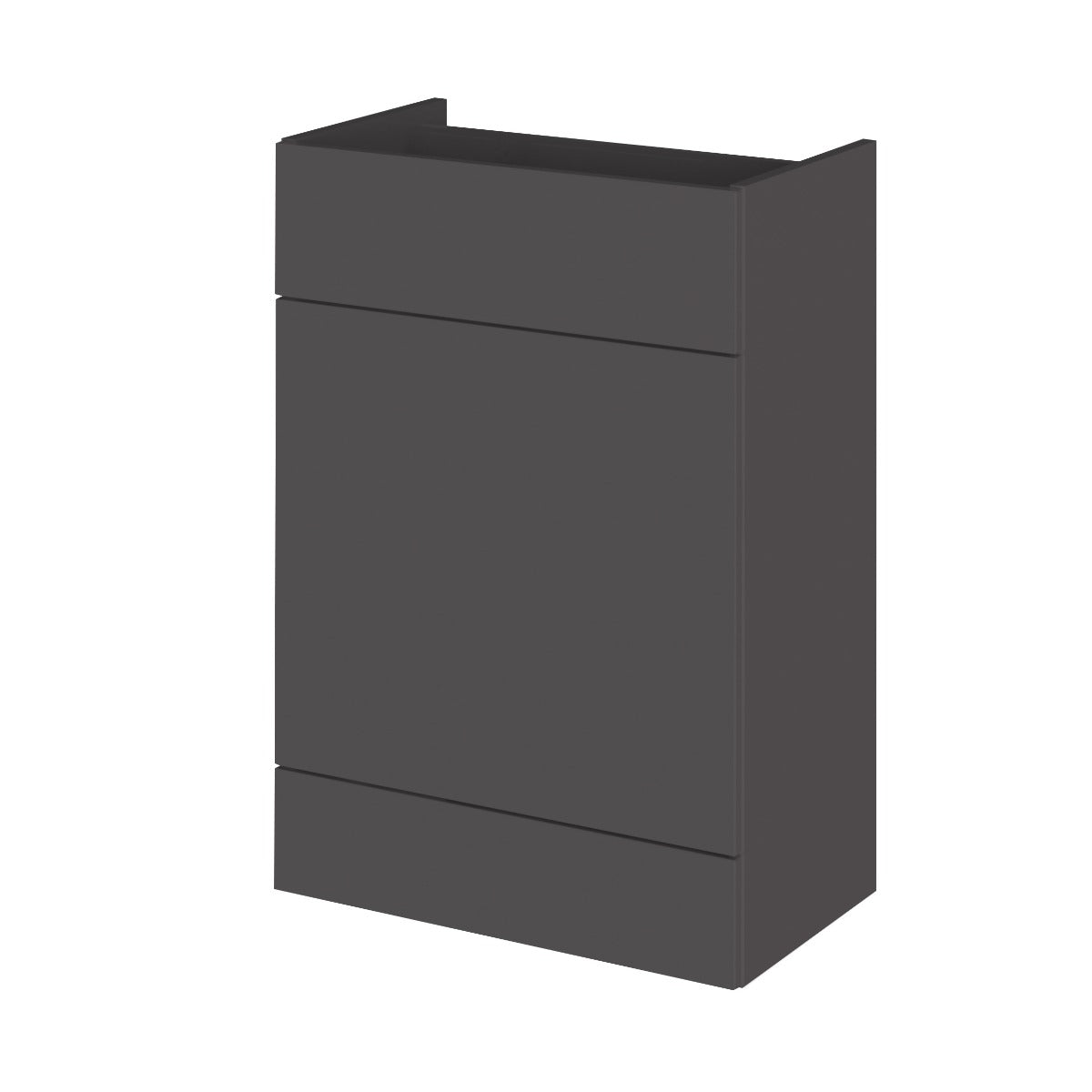 Fairford Union 600mm Full Depth Grey Gloss WC Unit