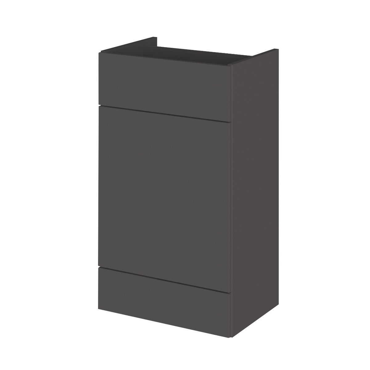 Fairford Union 500mm Full Depth Grey Gloss WC Unit