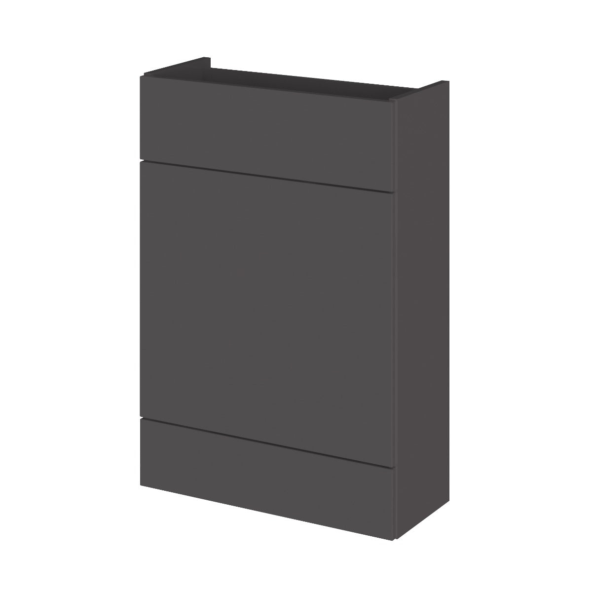Fairford Union 600mm Slimline Grey Gloss WC Unit