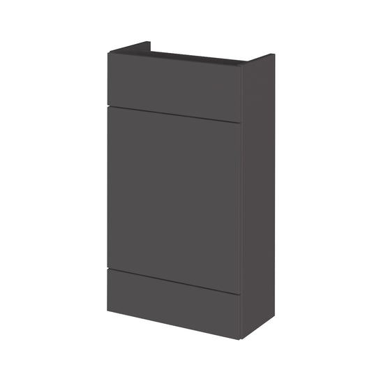Fairford Union 500mm Slimline Grey Gloss WC Unit